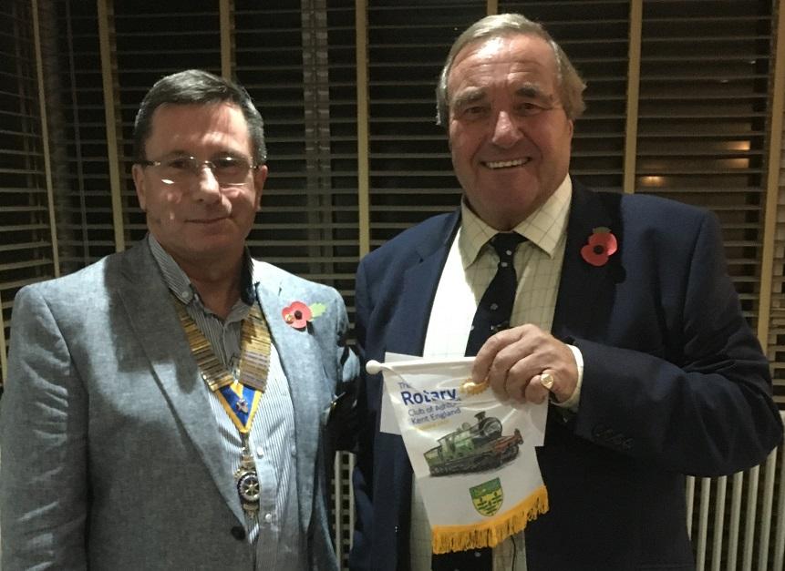 Special Guest Meeting Clive Emson Rotary Club of Ashford Kent